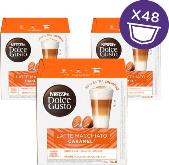 NESCAFÉ Dolce Gusto Latte Macchiato Caramel kapsule za kavu (48 kapsula / 24 napitaka)