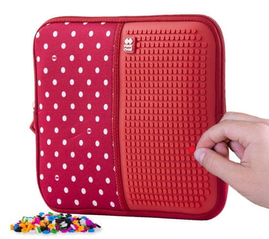 Pixie Crew kreativna torbica za pohranu, XL, crvena boja s bijelim točkama