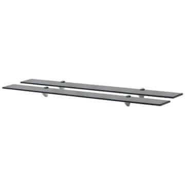 Vidaxl Staklene police, 2 kom, 100 x 20 cm, 8 mm
