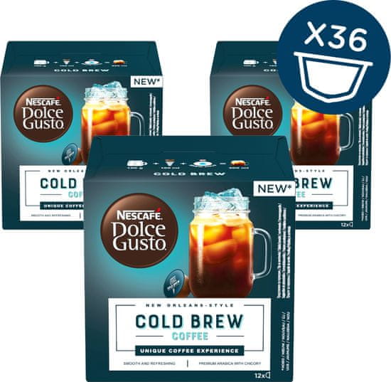 NESCAFÉ Dolce Gusto Cold Brew kapsule za kavu (12 kapsula / 12 napitaka), trostruko pakiranje