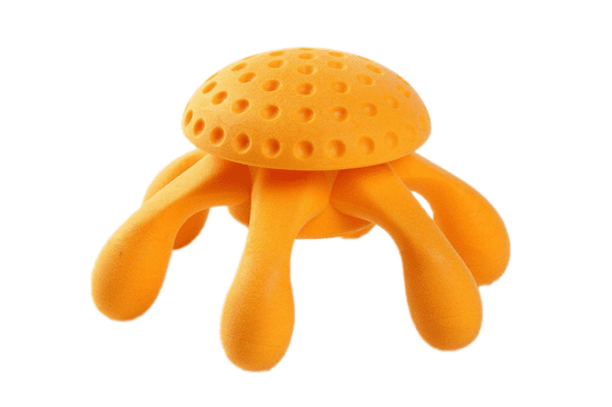 KIWI WALKER igračka za pse od TPR pjene, hobotnica, 20 cm, narančasta