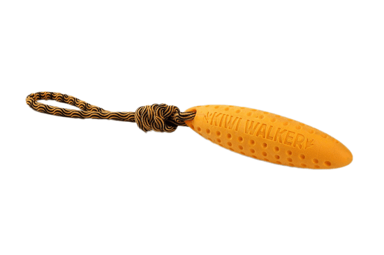 KIWI WALKER igrača za psa Zeppelin. TPR pjene, 22 cm, narančasta