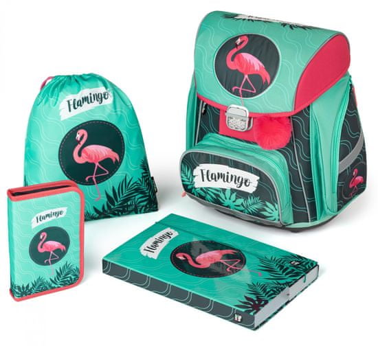 Oxybag školski komplet Premium Flamingo