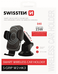 SWISSTEN Smart S-Grip W2HK3 držač za telefon s bežičnim punjenjem , 15 W (65010607)