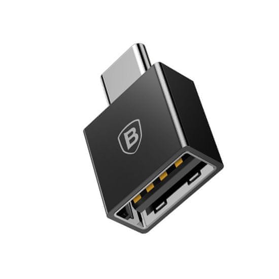 BASEUS CATJQ-B01 adapter tip-C i USB-A (f), crni