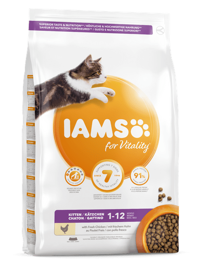 IAMS Vitality mačja hrana za mladunce mačke, svježa piletina, 800 g