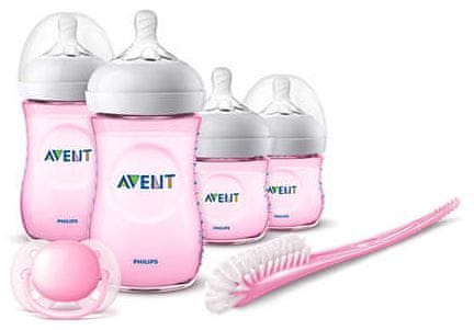Philips Avent komplet za novorođenče Natural 2.0 Newborn set Pink, ružičasti
