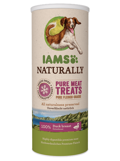 IAMS Naturally Dog Freeze poslastica za odrasle pse, sušena patka, 50 g