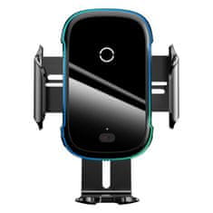 BASEUS Smart Vehicle Bracket držač mobitela za auto, Qi bežični punjač, crno