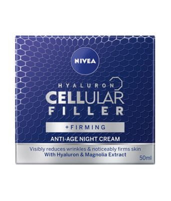 Nivea Hyaluron Cellular Filler noćna krema za lice, 50 ml
