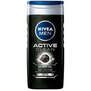 Nivea Men Active Clean gel za tuširanje, 250 ml