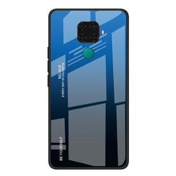 MG Gradient Glass maska za Huawei Mate 30 Lite, crno-plava