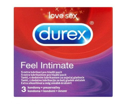 Durex Feel Intimate kondomi, 3 komada