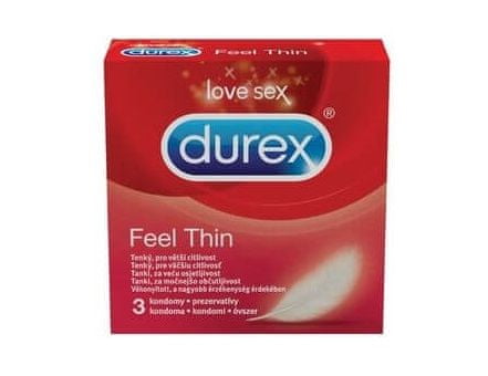 Durex Feel Thin kondomi, 3 komada