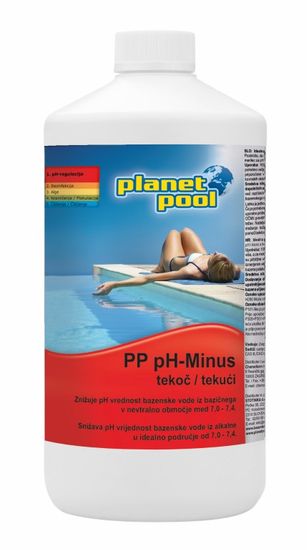 Planet Pool pH minus tekućina, 1 l