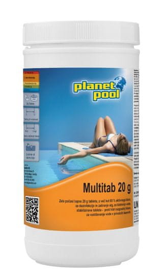 Planet Pool Multitab tablete klora s algaecidom i flokulantom, 1kg / 20g (508601)