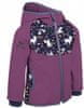 Jednorog softshell jakna za djevojčice s flisom, ljubičasta, 104-110