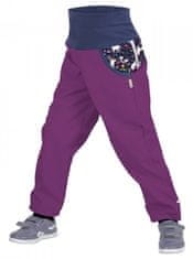 Unuo Jednorog softshell hlače za djevojčice s flisom, ljubičasta, 104-110