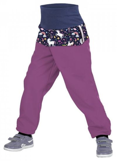 Unuo Slim Jednorog softshell hlače za djevojčice s flisom