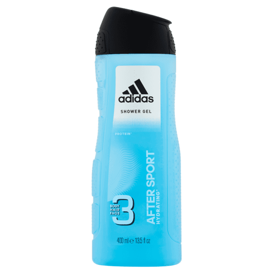 Adidas Hair Face Body After Sport gel za tuširanje i šampon 3 u 1, 400 ml