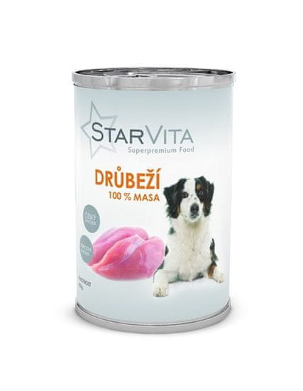 Starvita konzervirana hrana za pse, mljevena perad, 400 g