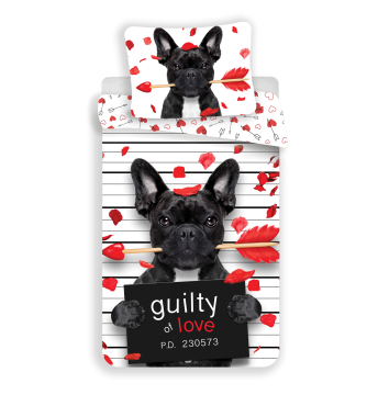 Jerry Fabrics posteljina Bulldog srce