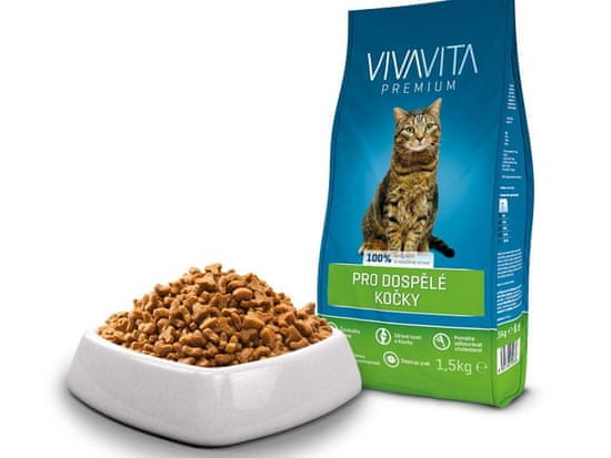 vivavita briketi za odrasle mačke, 1,5 kg