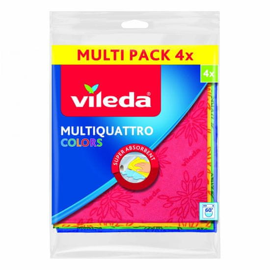 Vileda Multi Quatro Colors višenamjenska krpa, 4 kom