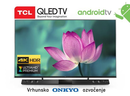 TCL 55X815 QLED, 4K-UHD, HDR, ONKYO Digital Atmos, Bluetooth, Android televizor