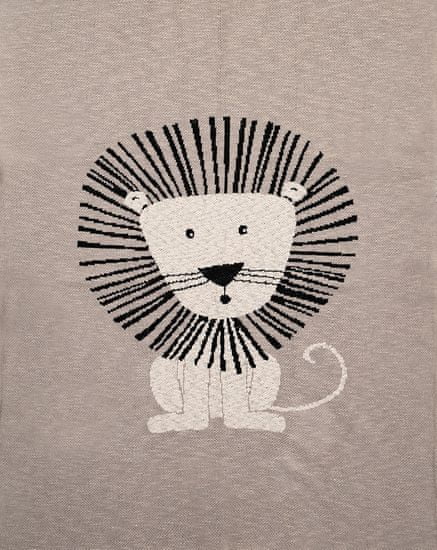 Petite&Mars Harmony Brave Lion deka, 100% pamuk, 80×100 cm