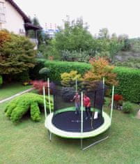 Fun trampolin sa zaštitnom mrežom i ljestvama, 244 cm, zeleni
