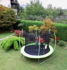 Space trampolin sa zaštitnom mrežom, 305 cm, zeleni
