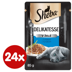 Sheba hrana za odrasle mačke s tunom u soku, 24x85 g