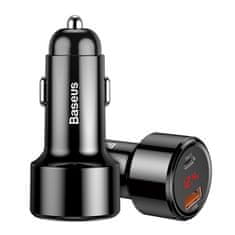 BASEUS Magic Series PPS auto punjač USB Quick Charge 3.0 / USB-C QC 4.0, crno