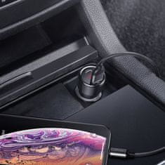BASEUS Magic Series PPS auto punjač USB Quick Charge 3.0 / USB-C QC 4.0, crno