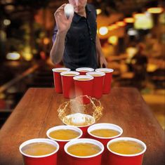 Beer Pong društvena igra, 24 čaše i 24 loptice