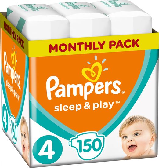 Pampers pelene Sleep & Play 4 Maxi (9-14 kg) 150 komada (3x50 komada)