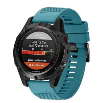 BStrap Silicone Acton remen za Garmin Fenix 5s / 5s Plus, dark teal