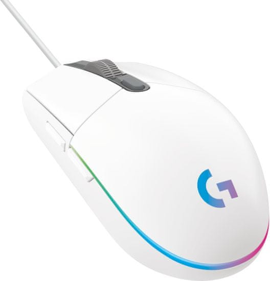 Logitech G102 Lightsync, bijeli (910-005824)