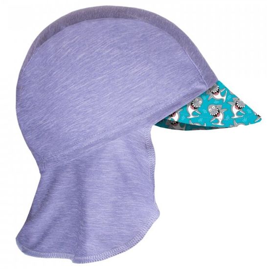 Unuo funkcionalna kapa produljenog dizajna sa šiltom za dječake, UV 50+ Morski psi, produljena