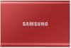 Samsung T7 vanjski SSD disk, 500 GB, USB 3.2 Gen2, crveni