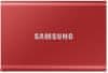 Samsung T7 vanjski SSD disk, 500 GB, USB 3.2 Gen2, crveni