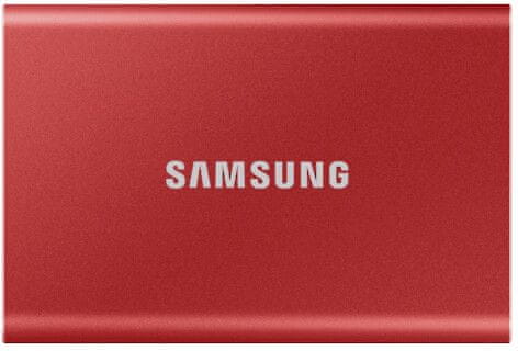 Samsung T7 vanjski SSD disk, 500 GB, USB 3.2 Gen2, crveni