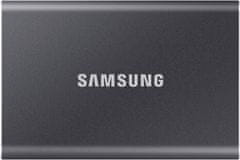 Samsung T7 SSD vanjski tvrdi disk, 2 TB, Type-C, sivi