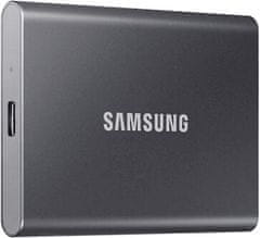 Samsung T7 SSD vanjski tvrdi disk, 1TB, Type-C, sivi
