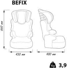 Nania BEFIX dječja autosjedalica 2020, srebrna