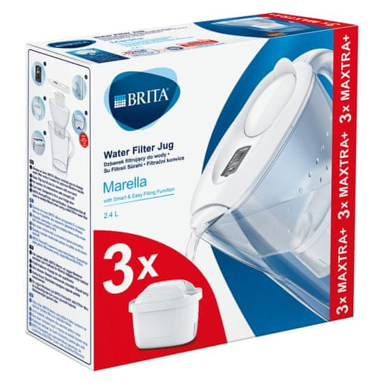 Brita Marella, bijeli Starter pack PO (vč. 3MX+)