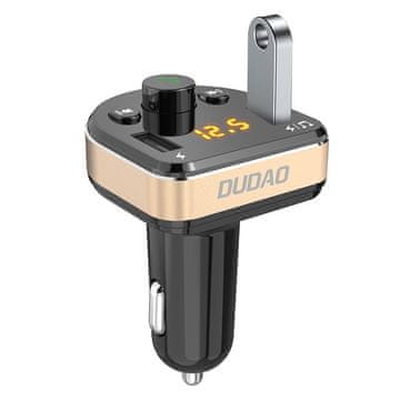 DUDAO R2Pro Bluetooth FM Transmitter auto punjač 2x USB 3.4A, crno