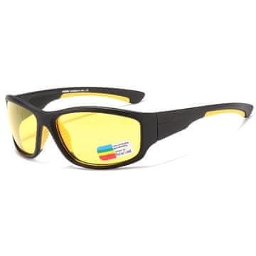 KDEAM Forest 3 sunčane naočale, Black / Yellow