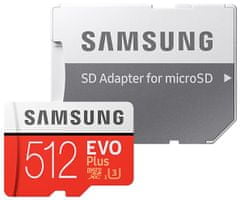 Samsung Evo Plus micro SD kartica, 512 GB + SD adapter
